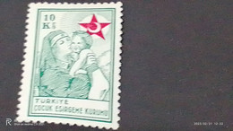 TÜRKEY--YARDIM PULLARI-1940-50  KIZILAY PULLARI  10K DAMGASIZ - Francobolli Di Beneficenza