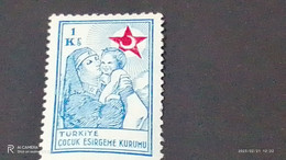 TÜRKEY--YARDIM PULLARI-1940-50  ÇOCUK ESİRGEME  1K DAMGASIZ - Liefdadigheid Zegels