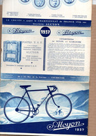 -cyclisme, Moto) Catalogue Dépliant ALCYON 1937    (PPP40906) - Motos
