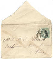 Enveloppe Entier Postal - Blanc - Avec Date 287 - Overprinted Covers (before 1995)