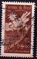 BRAZIL BRASIL BRASILE BRÉSIL 1962 WORLD METEOROLOGICAL DAY 10cr USATO USED OBLITERE' - Gebruikt