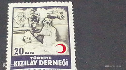 TÜRKEY--YARDIM PULLARI-1950-60  KIZILAY DERNEĞİ  20P  DAMGASIZ - Charity Stamps