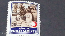 TÜRKEY--YARDIM PULLARI-1950-60  KIZILAY DERNEĞİ  20P  DAMGASIZ - Liefdadigheid Zegels