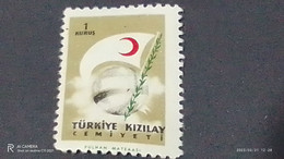 TÜRKEY--YARDIM PULLARI-1950-60  KIZILAY CEMİYETİ  1K  DAMGASIZ - Wohlfahrtsmarken