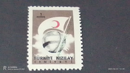 TÜRKEY--YARDIM PULLARI-1950-60  KIZILAY CEMİYETİ  1K  DAMGASIZ - Wohlfahrtsmarken