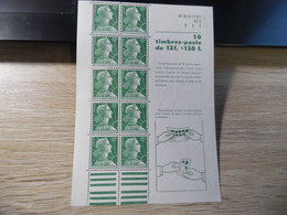 Carnet Muller Sans Gomme - Anciens : 1906-1965