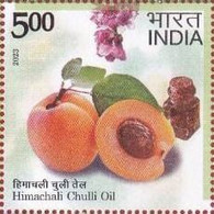 India 2023 Agricultural Goods Of India - - Geographical Fruit - Himanchal Chulli Oil 1v Rs.5.00 Stamp MNH As Per Scan - Agriculture