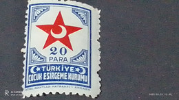 TÜRKEY--YARDIM PULLARI-1940-50  ÇOCUK ESİRGEME KURUMU  20P  DAMGASIZ - Sellos De Beneficiencia