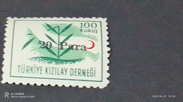 TÜRKEY--YARDIM PULLARI-1940-50  KIZILAY DERNEĞİ 20P  DAMGASIZ - Wohlfahrtsmarken