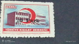 TÜRKEY--YARDIM PULLARI-1950-60  KIZILAY DERNEĞİ 20K  DAMGASIZ - Wohlfahrtsmarken