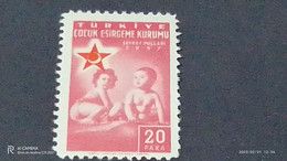 TÜRKEY--YARDIM PULLARI- 1950-60   ÇOCUK ESİRGEME 20P  DAMGASIZ - Timbres De Bienfaisance