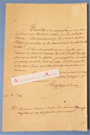 ● L.A.S 1824 Baron Charles Edouard De CRESPY Le PRINCE Peintre Militaire Archéologue > Baron Aclocque Saint André Lettre - Peintres & Sculpteurs