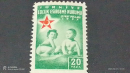 TÜRKEY--YARDIM PULLARI- 1950-60   ÇOCUK ESİRGEME 20P  DAMGASIZ - Timbres De Bienfaisance