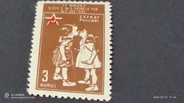 TÜRKEY--YARDIM PULLARI- 1950-60   ÇOCUK ESİRGEME 3K  DAMGASIZ - Timbres De Bienfaisance