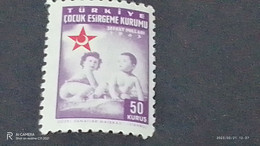 TÜRKEY--YARDIM PULLARI- 1950-60   ÇOCUK ESİRGEME 50K  DAMGASIZ - Timbres De Bienfaisance