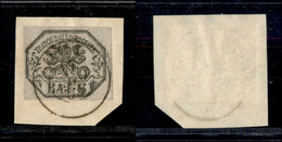 Antichi Stati Italiani - Stato Pontificio - 1852 - 6 Bai (7a) Usato Su Frammento (180) - Other & Unclassified
