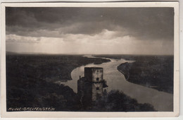 C5035) Ruine GREIFENSTEIN Mit Blick Der Donau Entlang Bei Dämmerung 1928 - Wachau