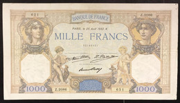 FRANCIA France 1000 FRANCS 25 Aout 1932 Bb Presato Forellini LOTTO 2290 - 1 000 F 1927-1940 ''Cérès E Mercure''