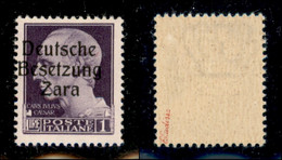 Occupazioni Straniere Di Territori Italiani - Occupazione Tedesca - Zara - 1943 - 1 Lira (9e) - Soprastampa A Sinistra - - Sonstige & Ohne Zuordnung