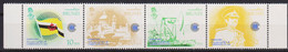 BRUNEI 1983 Commonwealth Day MNH Strip Of 4 Mi. 274 - 277 ~ Flag, Mosque, Oil Pump - Brunei (1984-...)