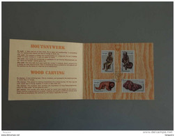 Venda Presentation Card 1980 Houtsculpturen Sculptures Sur Bois  Yv  22-25 - Venda