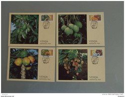 Venda 1983 MAXIMUM Cartes Subtropisch Fruit Fruits Subtropicaux Avocado Mango Papaya Litchi Yv 82-85 - Venda