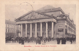 B01-416 2 Cartes Postales De Bruxelles Bourse Et Théatre Royale De La Monaie Cob 137 - Documents Commémoratifs