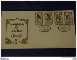 Venda FDC 1985 Zangvogels Oiseaux Chanteurs Songbirds Yv 103-106 - Venda