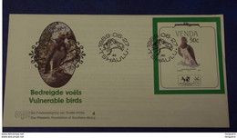 Venda FDC 1989 Bedreigde  Vogels Oiseaux En Danger Vulnerable Birds Arend Aigle Eagle Yv BF 5 - Venda