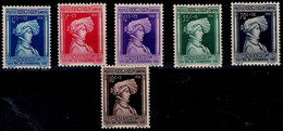 LUXEMBOURG 1936 CHILD HELP MI No 296-301 MNH VF!! - 1926-39 Charlotte Rechtsprofil