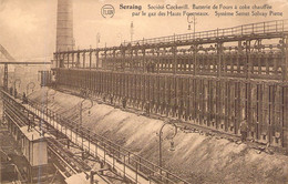 BELGIQUE - SERAING - SOCIETE COCKERILL - BATTERIE DE FOURS A COKE CHAUFFEE - JFH - Carte Postale Ancienne - Seraing