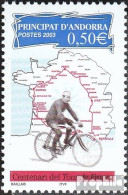 Andorra - Französische Post 603 (kompl.Ausg.) Postfrisch 2003 Tour De France - Carnets