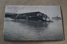 Dragueuse Coulée Par Les Allemands,Ostende 1919,Superbe Ancienne Carte Publicitaire,originale Pour Collection - War 1914-18