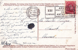 B01-416 Carte Postale De Bruxelles Palais De Justice Cob 138 - Documents Commémoratifs