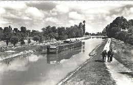 18 - Cher - 1 Le Canal - Péniche - Mules - Lere