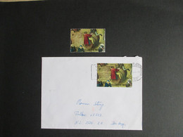 1442 -Breughel - Alleen Op Brief + Zegel Centrale Stempel Bruxelles - Briefe U. Dokumente