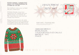 2018 Et 2019-Ganzache-Postal Entires-Deux Entiers Postaux De Noel - Covers & Documents