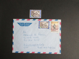 1421 - Telecom - Op Luchtpostbrief Naar S W Africa + Centrale Stempel Antwerpen C - Storia Postale