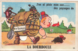Carte à Système - J'en Ai Plein Mon Sac - La Bourboule - Edit Cie Des Arts Photomécaniques - Carte Postale Ancienne - Móviles (animadas)