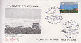 Enveloppe   FDC   1er   JOUR   SAINT  PIERRE  Et  MIQUELON    Atmosphére  :  Maisons  Et  Horizon    2006 - FDC