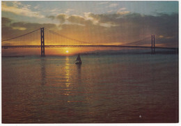 Late Summer Sunset Through The Forth Road Bridge  - (Scotland) - 'BraemarFilms Ltd' Postcard - Fife