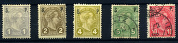 Luxemburgo (Servicio) Nº 77/81 */usados. Año 1895 - 1895 Adolphe Profil