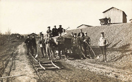 Gaujacq * RARE Carte Photo Sous Occupation Allemande WW1 Guerre 14/18 War * Carrière Mine Carrières Mines - Andere & Zonder Classificatie