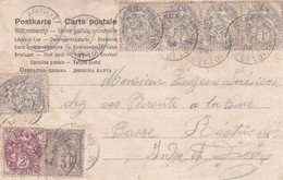France Marcophilie - Département De L'Indre Et Loire - Langeais - Carte Type Sage/Blanc - 1877-1920: Semi Modern Period