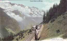 Mürren BE, Electr. Bahnn Nach Mürren, Berger Portant Le Lait En Plaine (1.9.1902) - Port