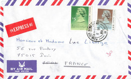 LETTRE. HONG KONG. EXPRESS PAR AVION.  POUR PARIS - Storia Postale