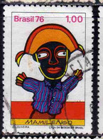 BRAZIL BRASIL BRASILE BRÉSIL 1976 MAMULENGO PUPPET SHOW SOLDIER 1cr USED USATO OBLITERE' - Gebraucht