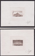 TERRES AUSTRALES N° 916 BATEAU NIVOSE,OTARIES,MAMMIFERES MARINS 2 EPREUVES D'ETAT EN SEPIA - Imperforates, Proofs & Errors