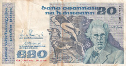 BILLETE DE IRLANDA DE 20 POUNDS DEL AÑO 1990 (BANKNOTE) - Irlanda