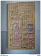 Dokument Zegels LIJFRENTEZEGEL Timbres De Retraite Privestempel Usine D'Angleur Vieille Montagne1939-1940 - Documenti